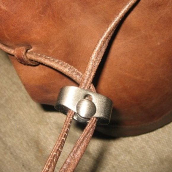 ❤️MARK CROSS BROWN SLINGBACK DRAWSTRING BUCKET PURSE MINI main image 6